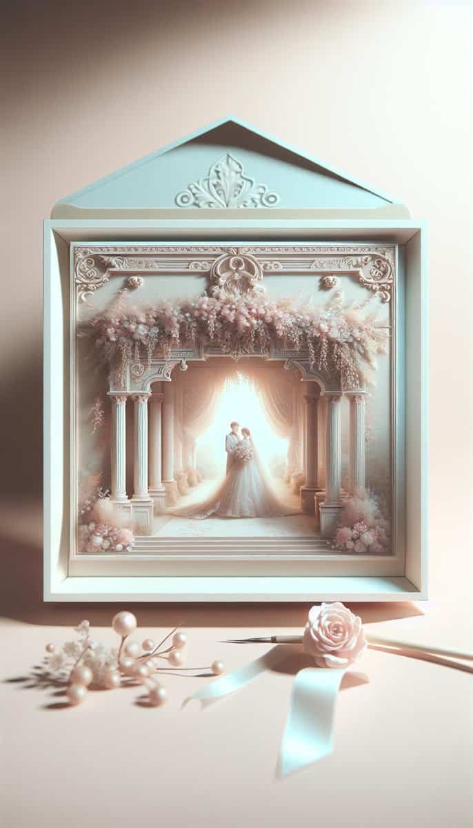 A beautifully captured wedding picture, elegantly framed to highlight the perfect wedding color scheme for any season.